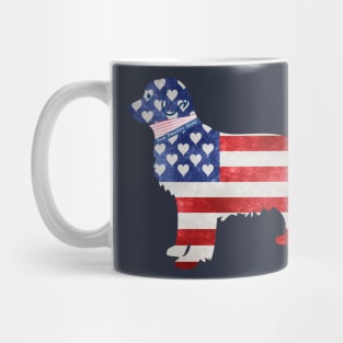 Patriotic Preppy Retriever Dog Mug